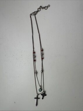 Lucky Brand Multi Strand Charm Necklace